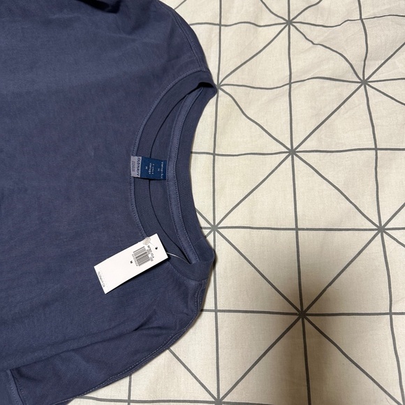 Old Navy NWT Long Sleeve Cotton Tee “Vintage Tee” Style Blue - Picture 5 of 6